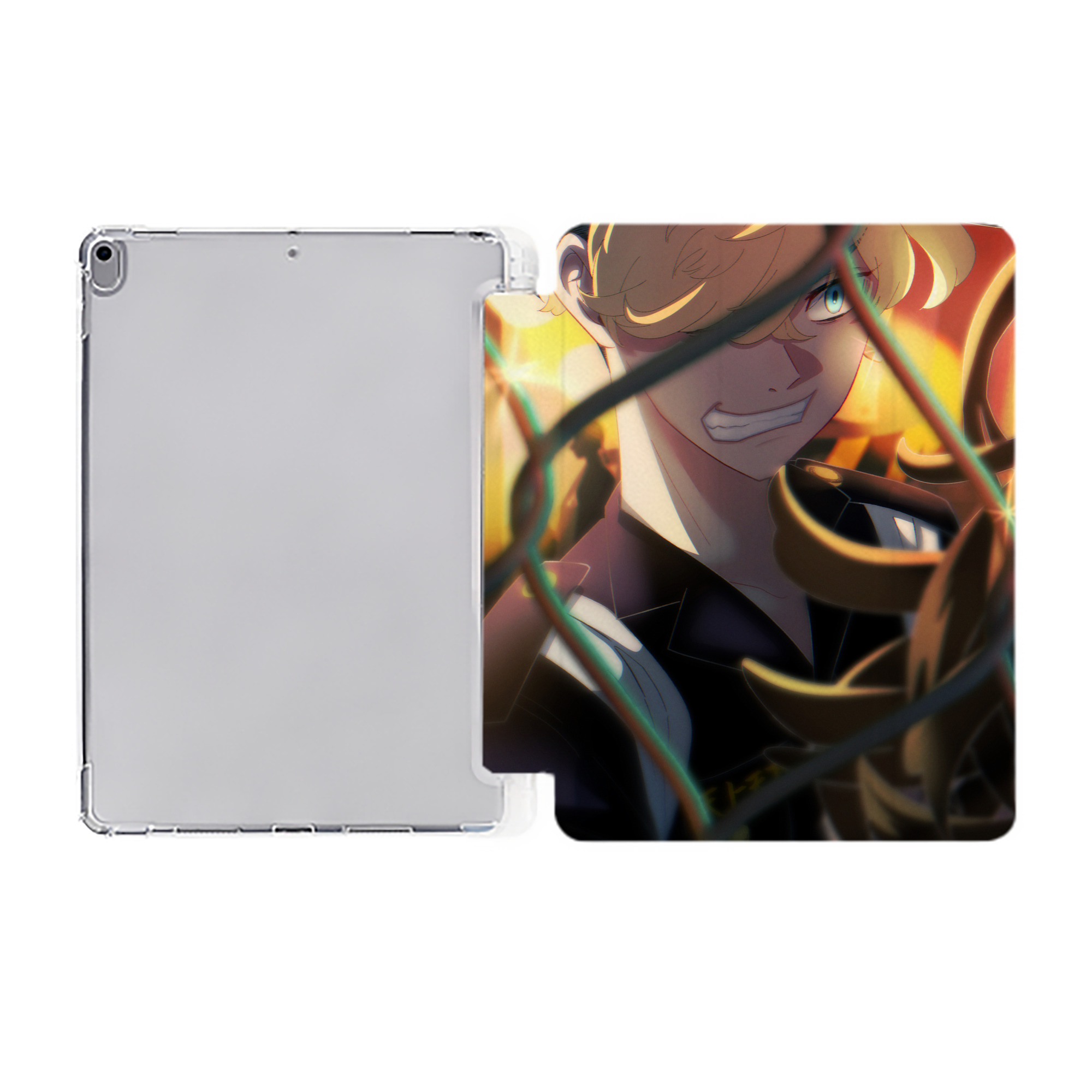 （画像用） 東京リベンジャーズ Tokyo Revengers IPad ケース ペン収納付き 三つ折りスタンド PUレザー×シリコン 対応機種9.5/10.5/10.9インチ